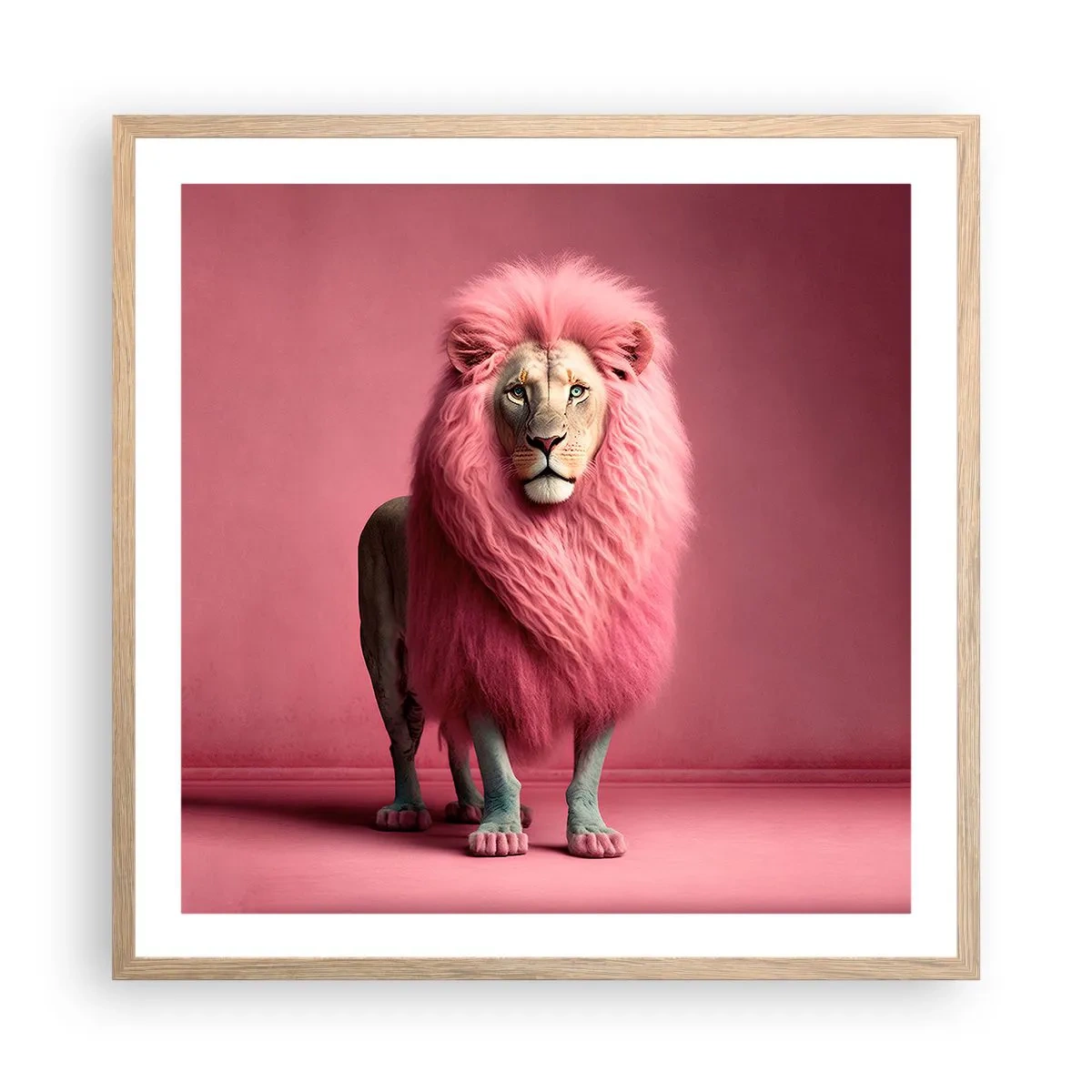 Affisch i ram av ljusek - Och du är inte längre rädd - 60x60 cm