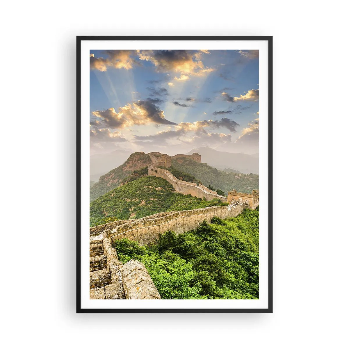 Affisch i svart ram - Tidlös storhet - 70x100 cm