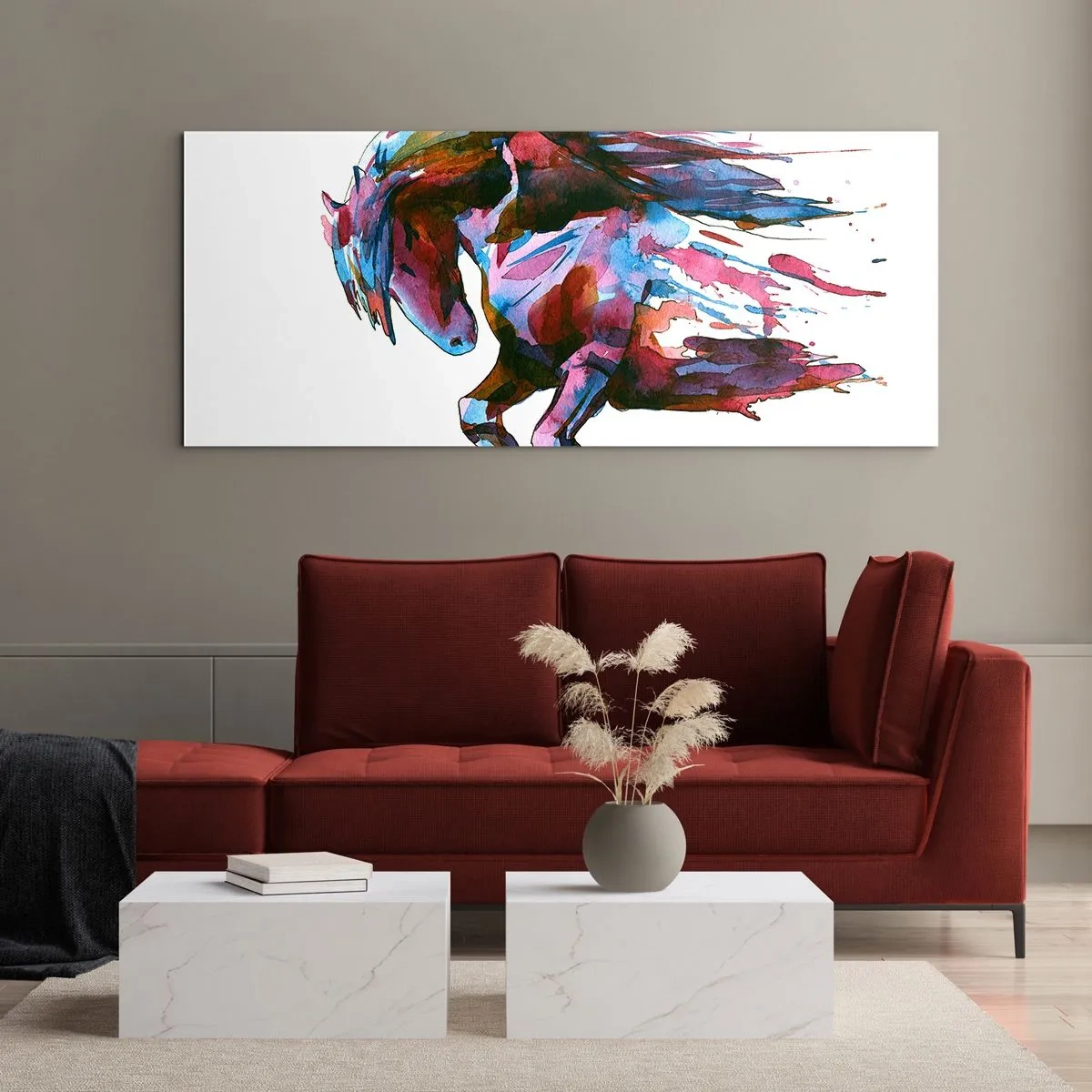 Glastavla - Bild på glas - I extas - 100x40 cm