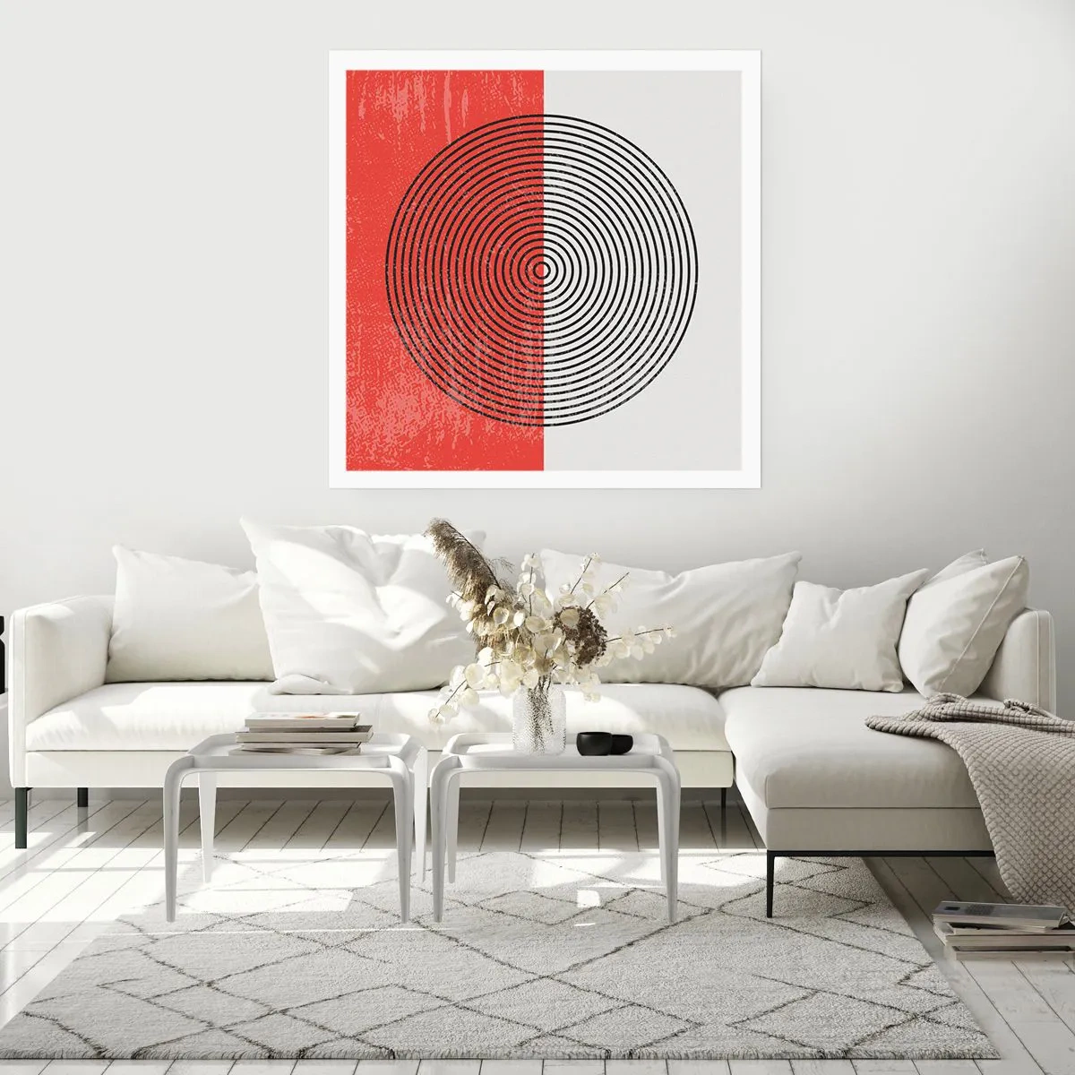 Affisch - Mitt i prick - 60x60 cm