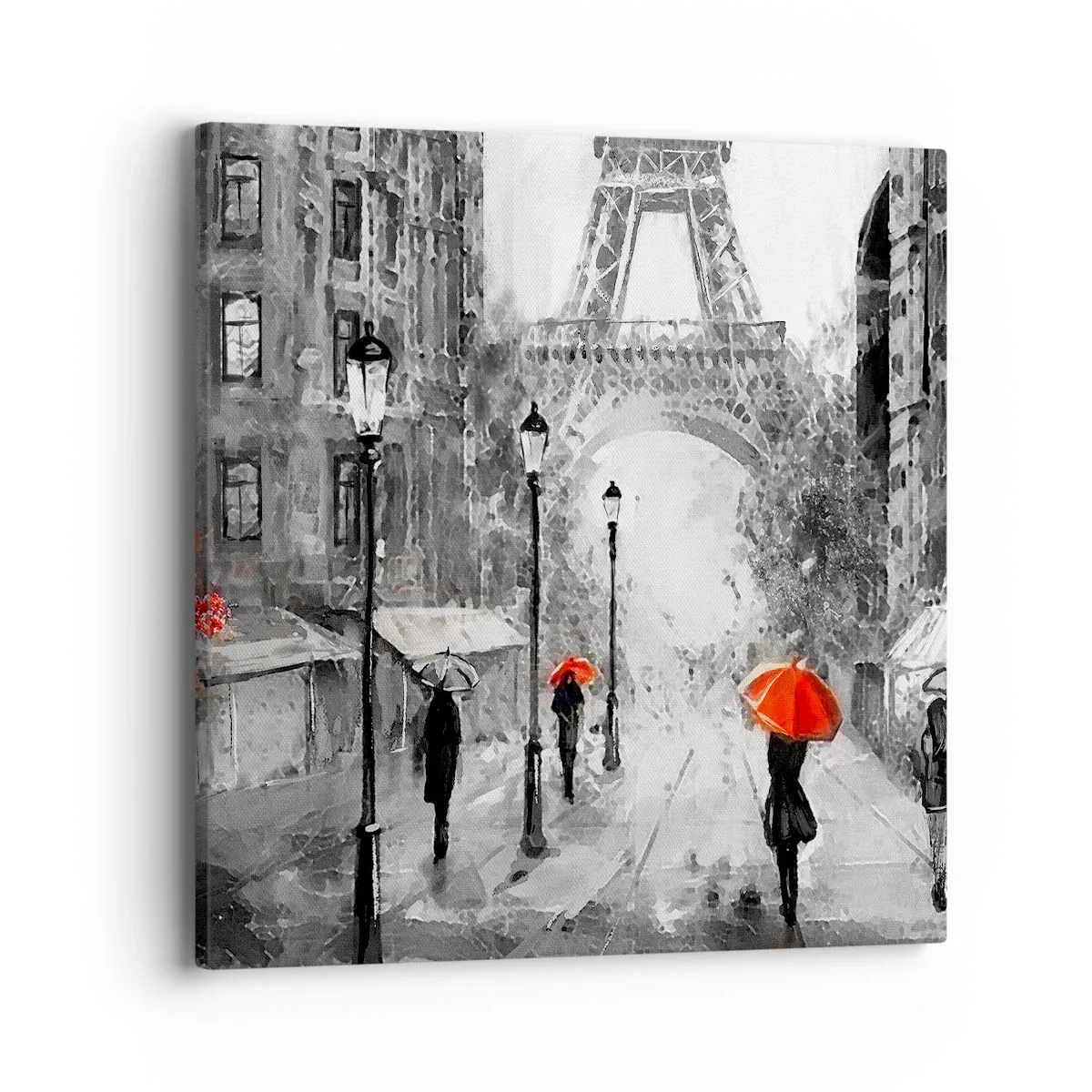 Canvastavla - Bild på duk - Alla vägar leder till tornet - 40x40 cm