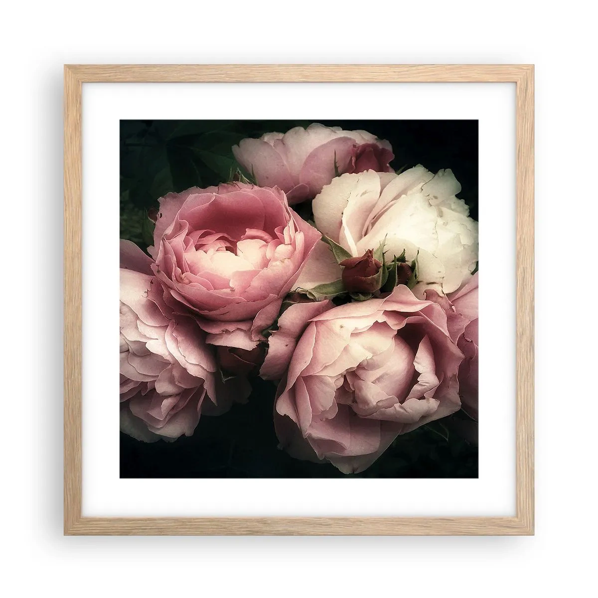 Affisch i ram av ljusek - Belle epoque charm - 40x40 cm