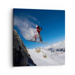 Canvastavla - Bild på duk - Så blev du en del av vyn - 30x30 cm