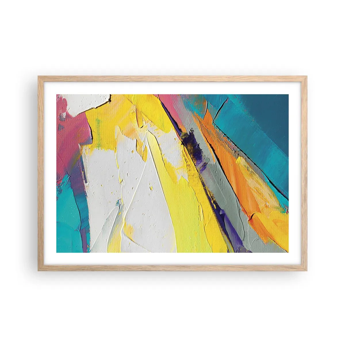 Affisch i ram av ljusek - Världens anatomi - 70x50 cm