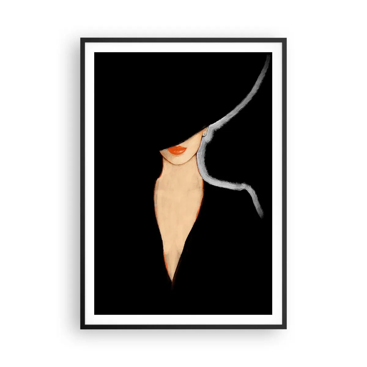 Affisch i svart ram - Elegans och stil - 70x100 cm