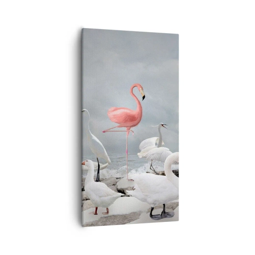Canvastavla - Bild på duk - Hur har jag hamnat här? - 55x100 cm