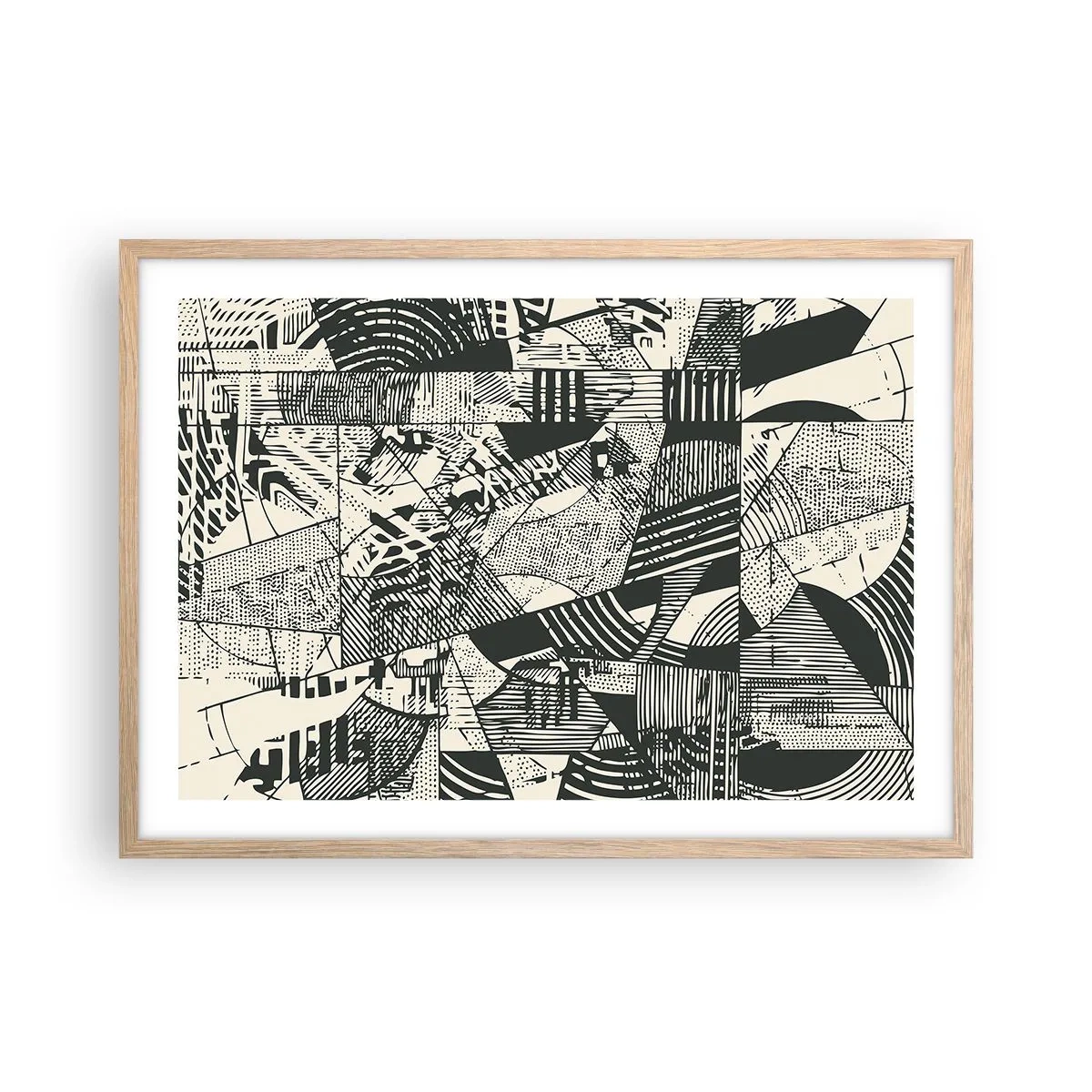 Affisch i ram av ljusek - Nutidens dynamik - 70x50 cm