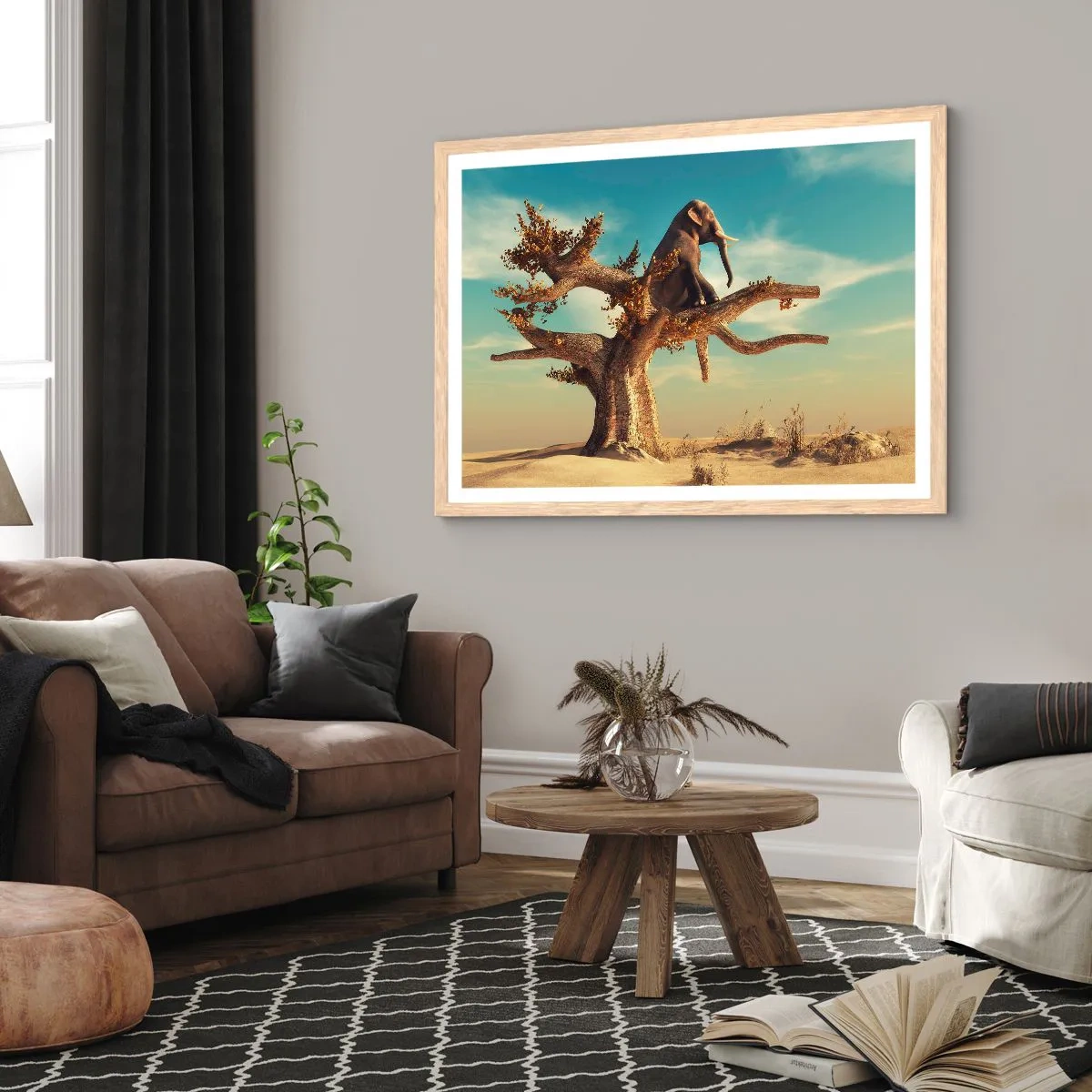 Affisch i ram av ljusek - Ny synvinkel - 91x61 cm