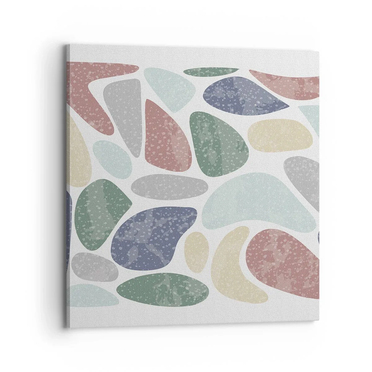 Canvastavla - Bild på duk - Mosaik av pulveriserade färger - 70x70 cm