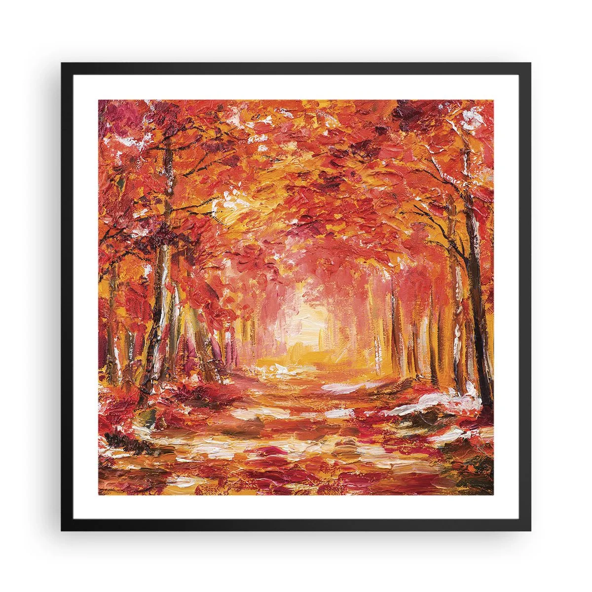 Affisch i svart ram - Kopparskog - 60x60 cm