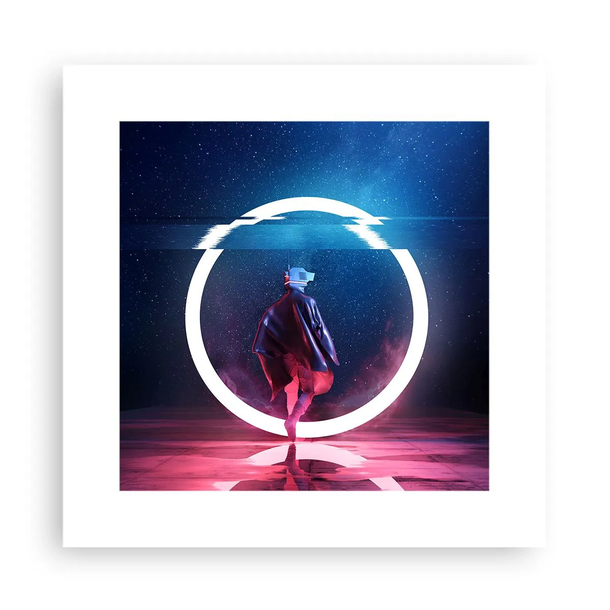 Affisch - Mellan världar - 30x30 cm