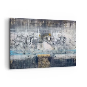 Canvastavla - Bild på duk - På is och klumpar - 120x80 cm