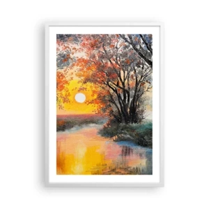 Affisch i vit ram - Höststämning - 50x70 cm