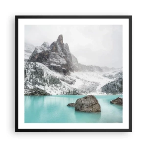 Affisch i svart ram - På vakt - 60x60 cm