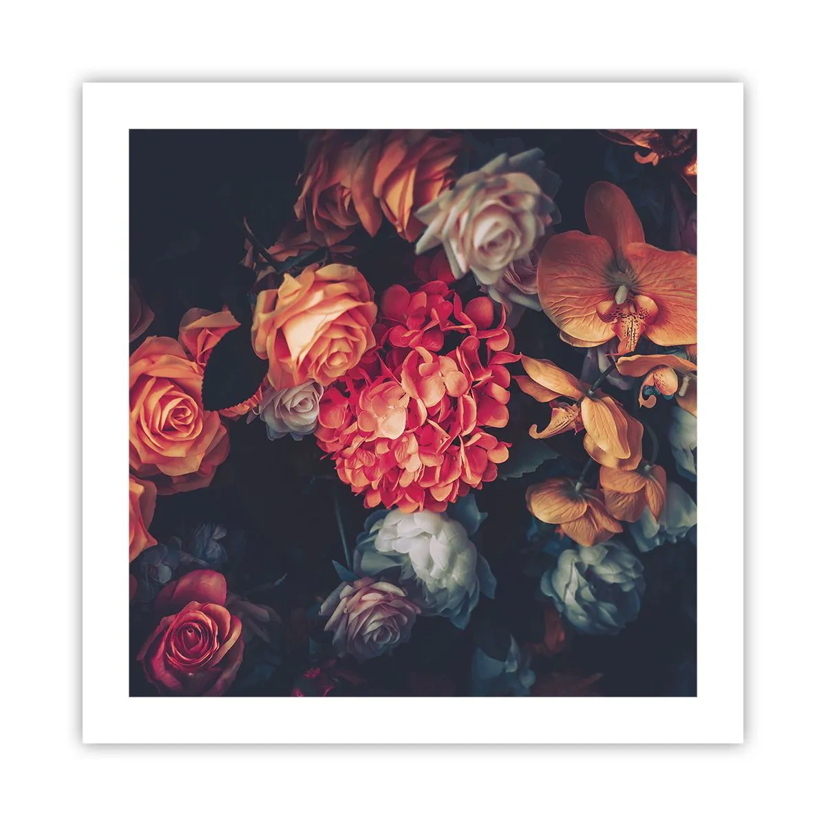 Affisch - Som hos de holländska mästarna - 50x50 cm