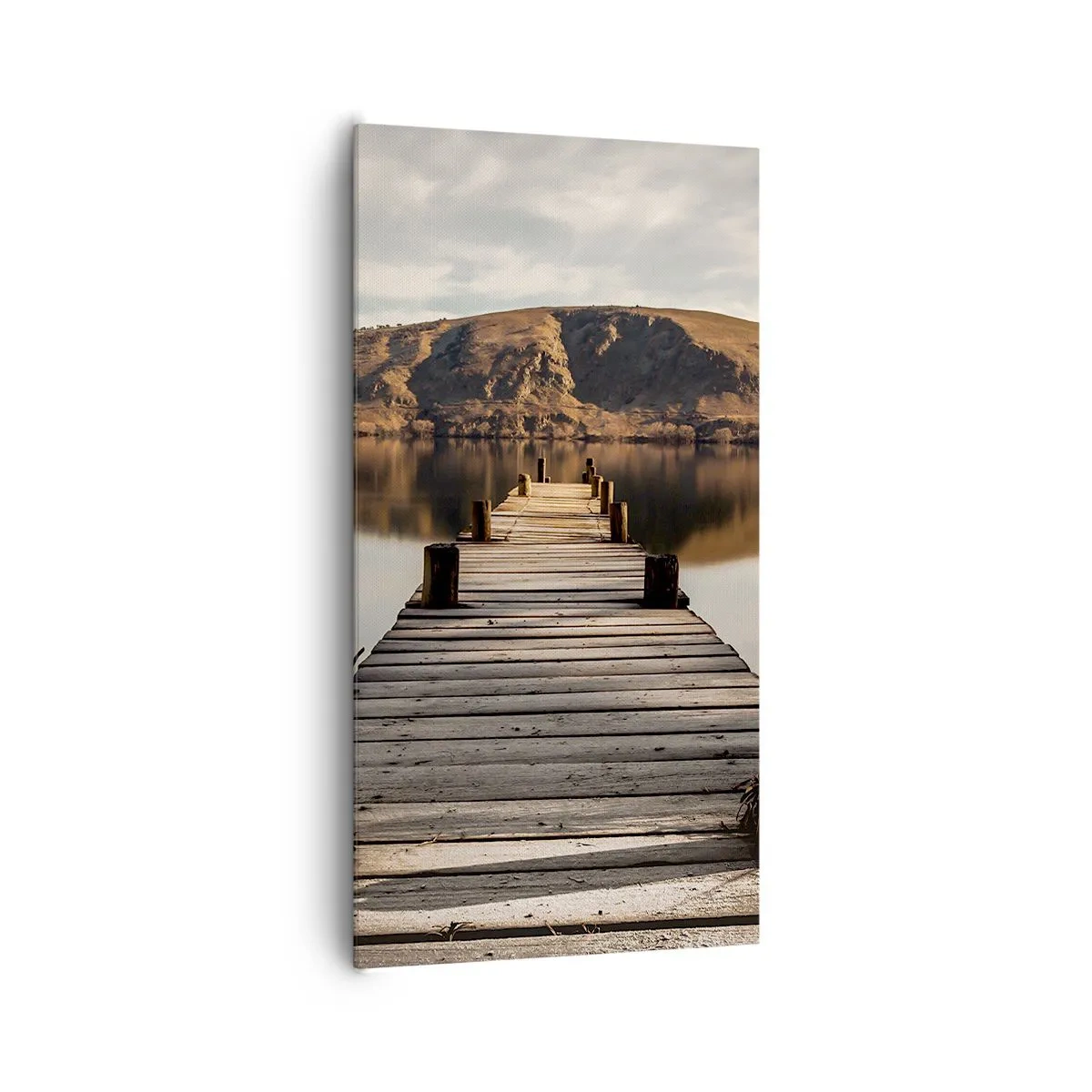 Canvastavla - Bild på duk - Ett landskap i tystnad - 65x120 cm