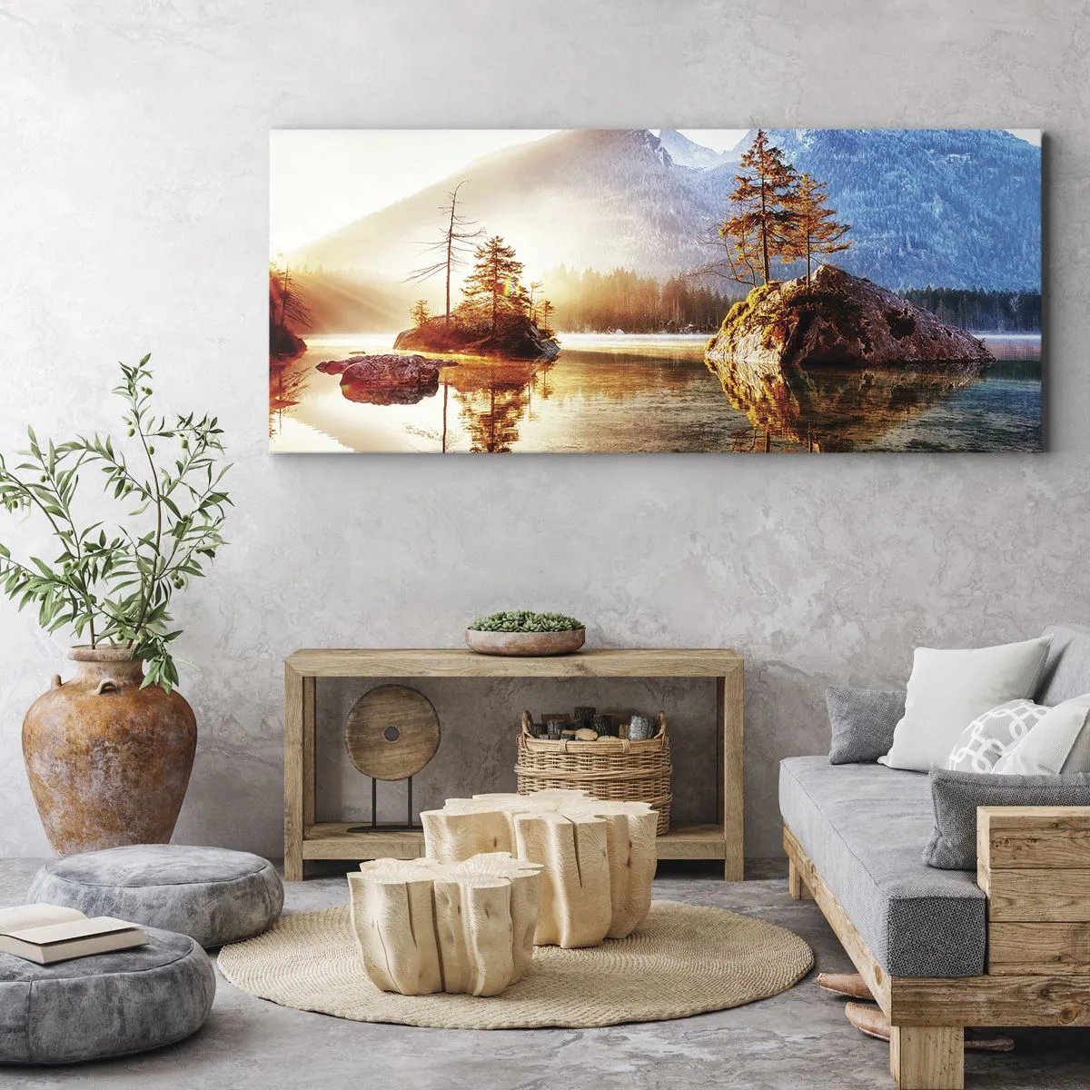 Canvastavla - Bild på duk - Naturen i ett nytt ljus - 100x40 cm
