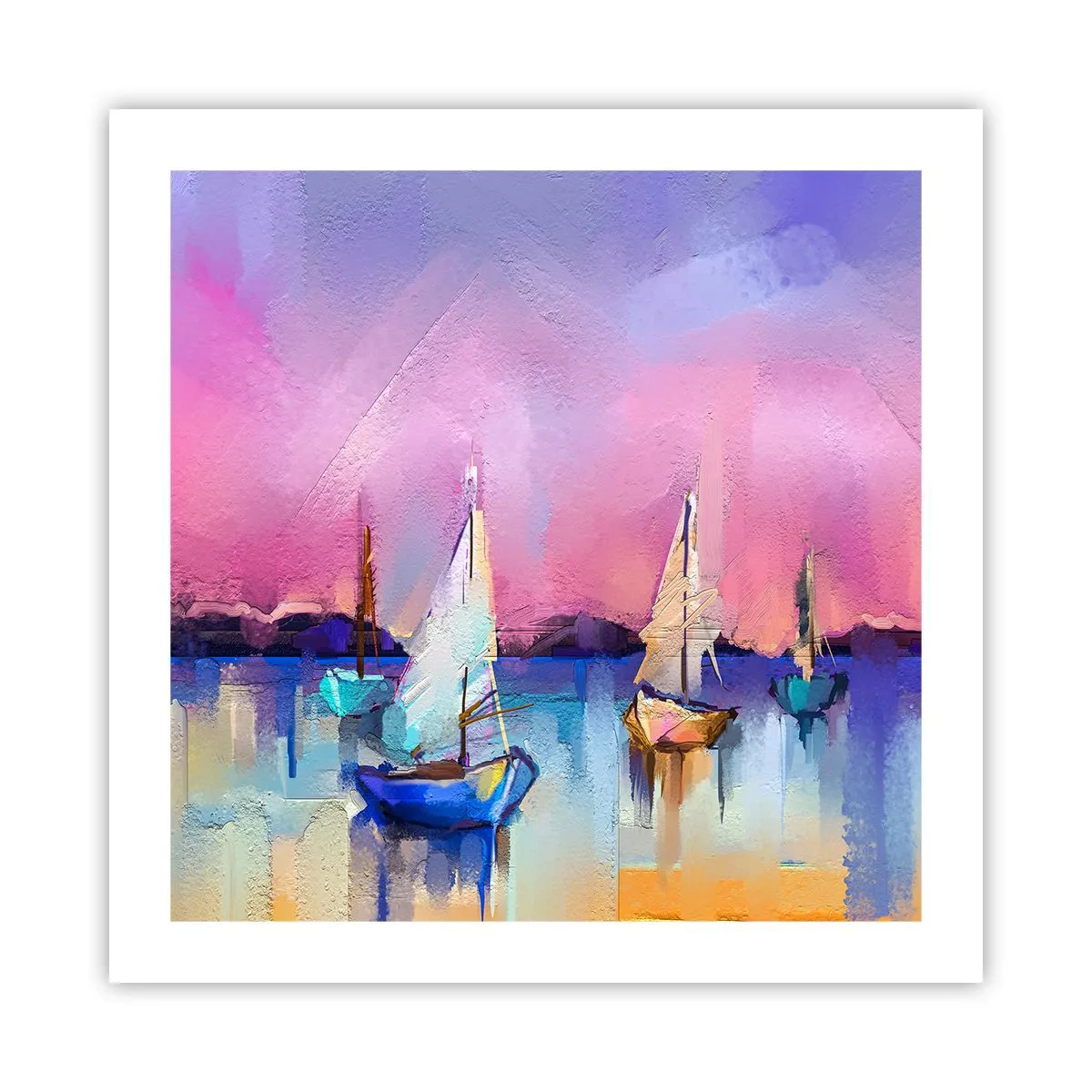 Affisch - Riktning: öppet vatten - 50x50 cm