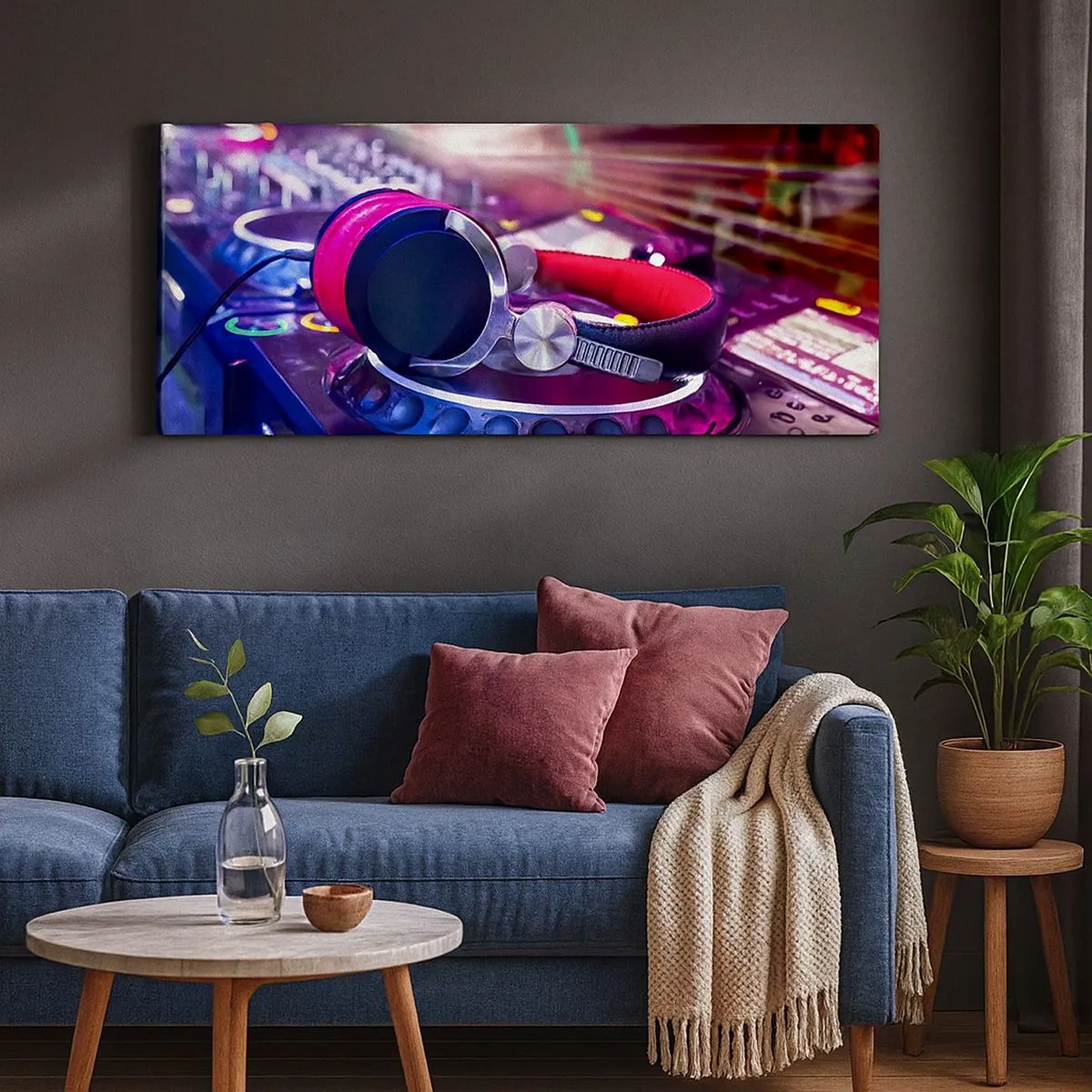 Canvastavla - Bild på duk - Låt partyt börja - 100x40 cm