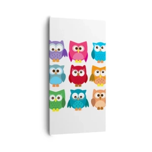 Canvastavla - Bild på duk - Att vara olika på roligt sätt - 65x120 cm