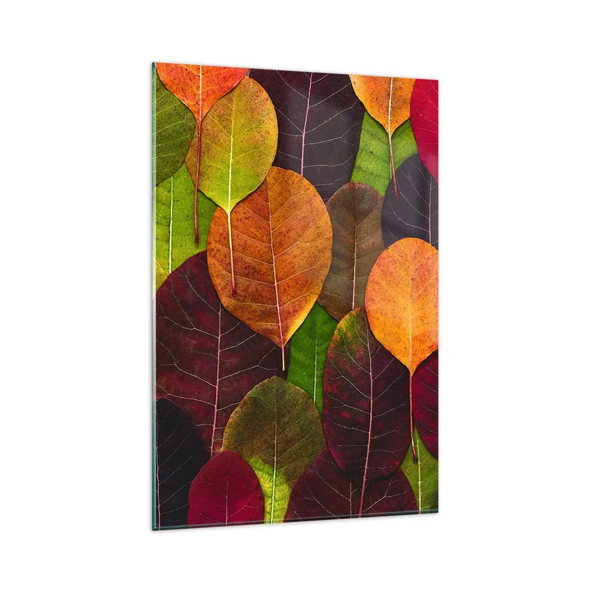 Glastavla - Bild på glas - Höstmosaik - 80x120 cm