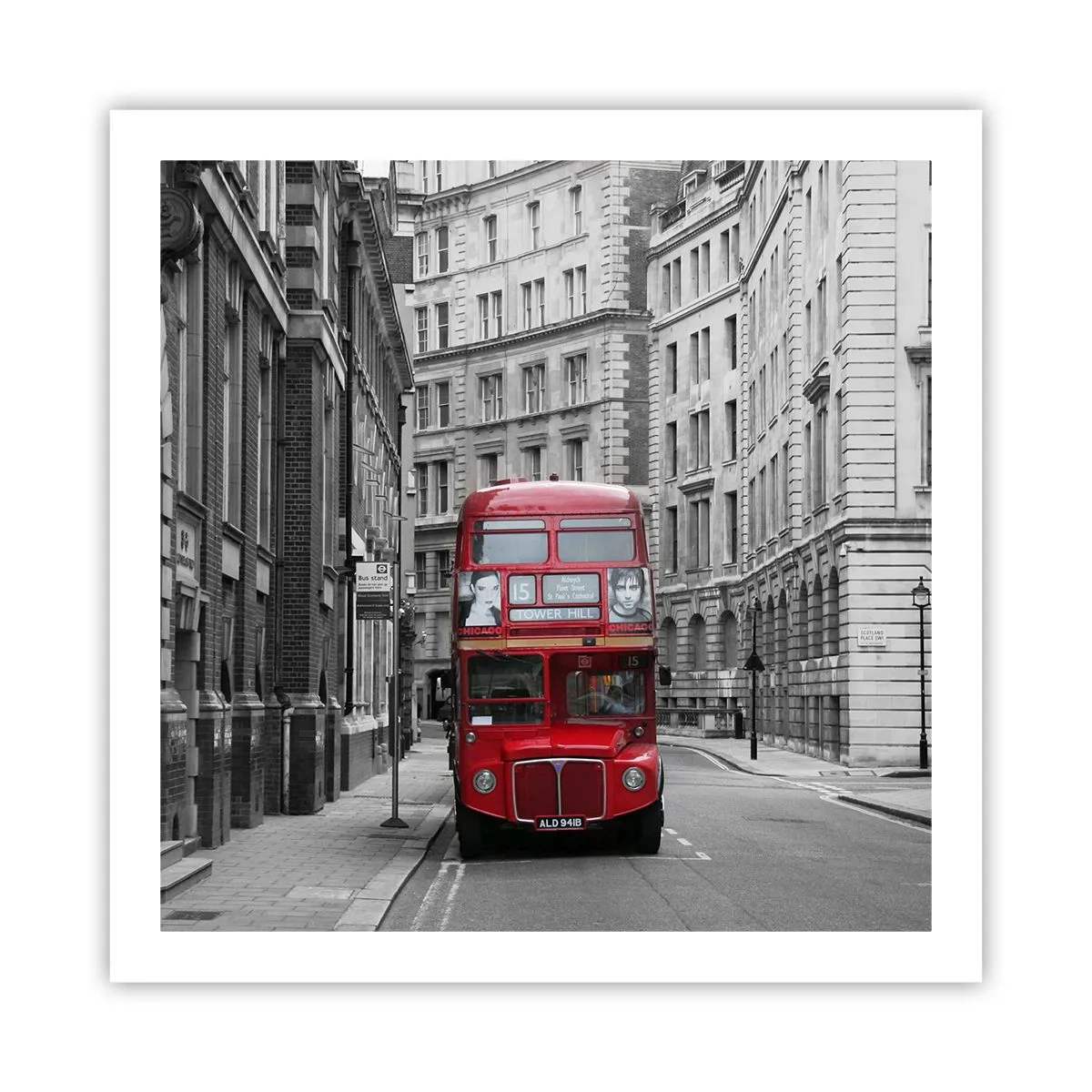 Affisch - Vardagen behöver inte vara grå - 60x60 cm