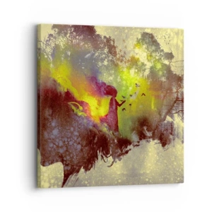 Canvastavla - Bild på duk - Moder Naturen - 30x30 cm
