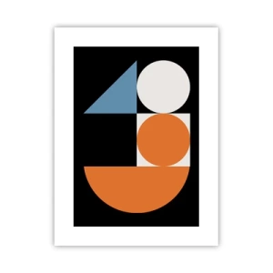 Affisch - Geometriska figurer - 30x40 cm
