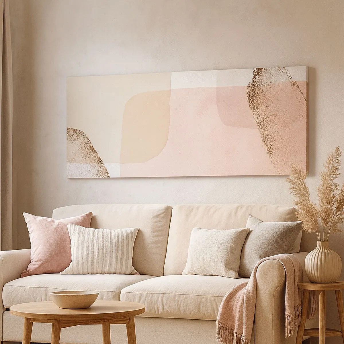 Canvastavla - Bild på duk - Titta genom färgen - 100x40 cm