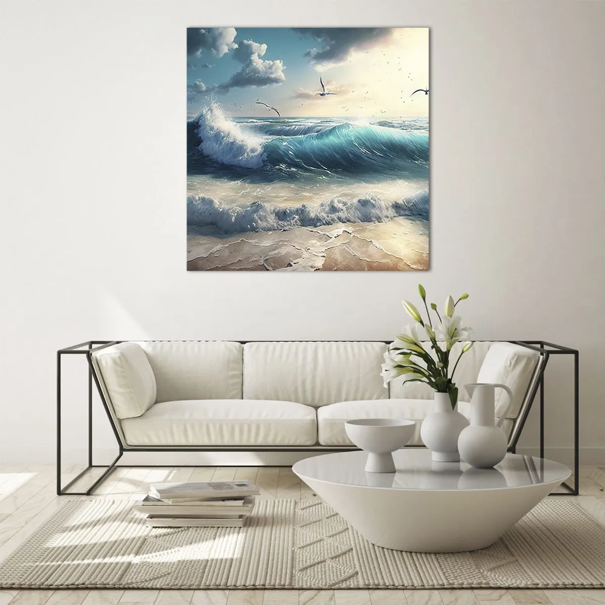 Glastavla - Bild på glas - Ljuder endast för dig - 70x70 cm