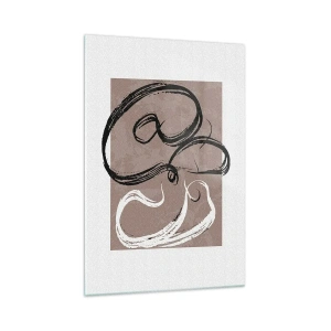 Glastavla - Bild på glas - Komposition - sökande efter fullständighet - 70x100 cm