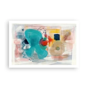 Affisch - Ett färgglatt spel - 91x61 cm
