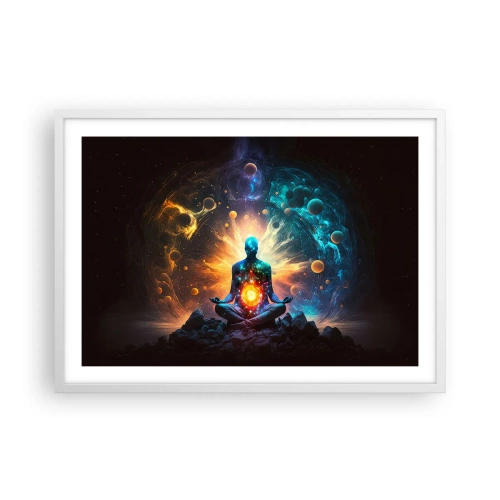 Affisch i vit ram - Kosmisk stillhet - 70x50 cm