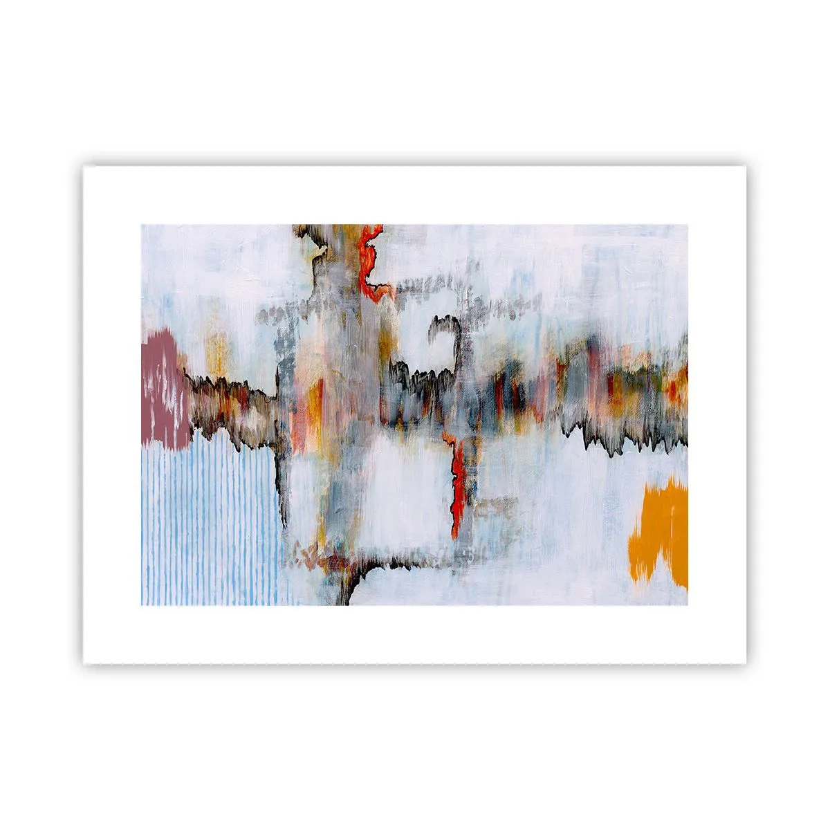 Affisch - Med pinne på vatten - 40x30 cm