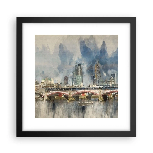 Affisch i svart ram - London i hela sin prakt - 30x30 cm