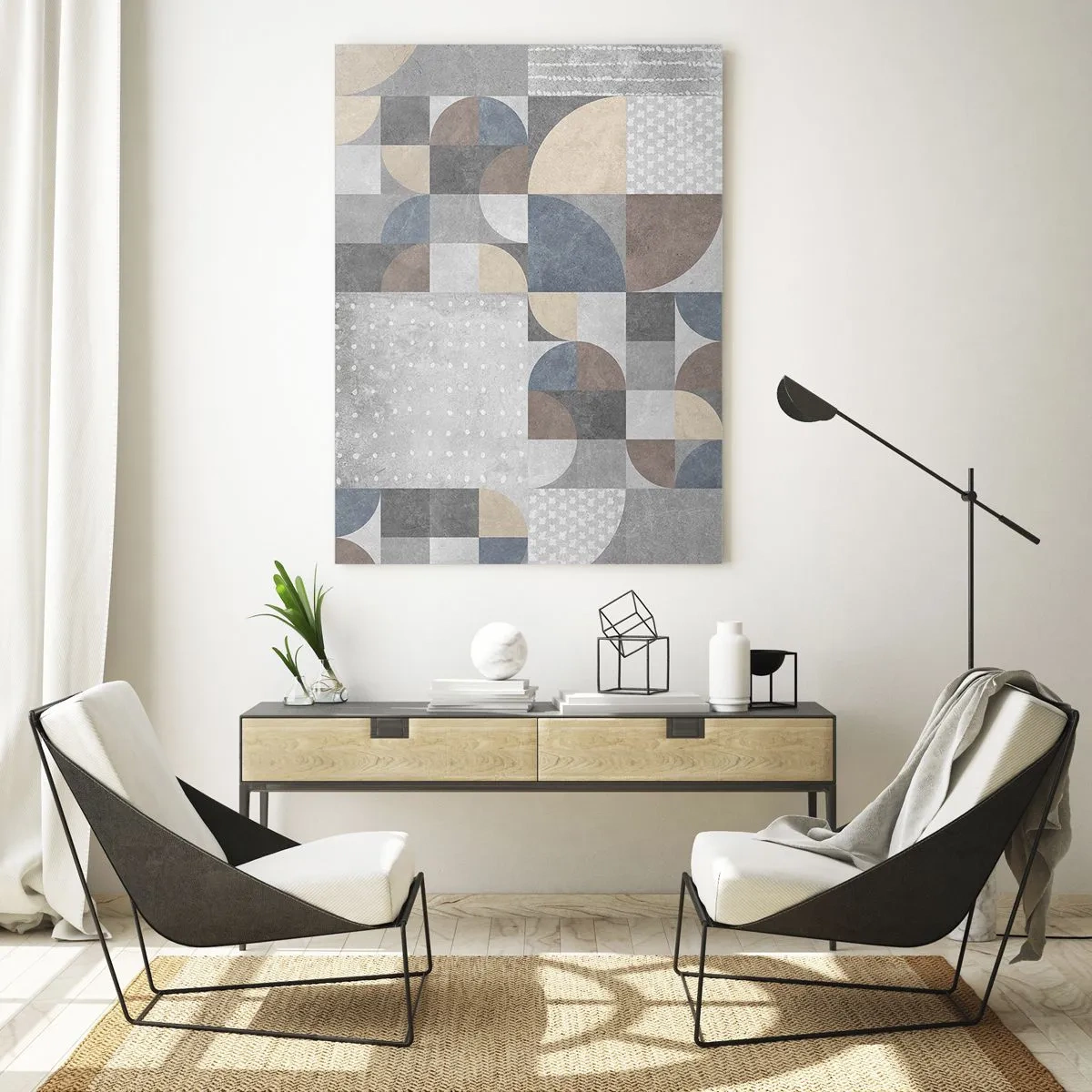 Glastavla - Bild på glas - Keramisk fantasi - 80x120 cm