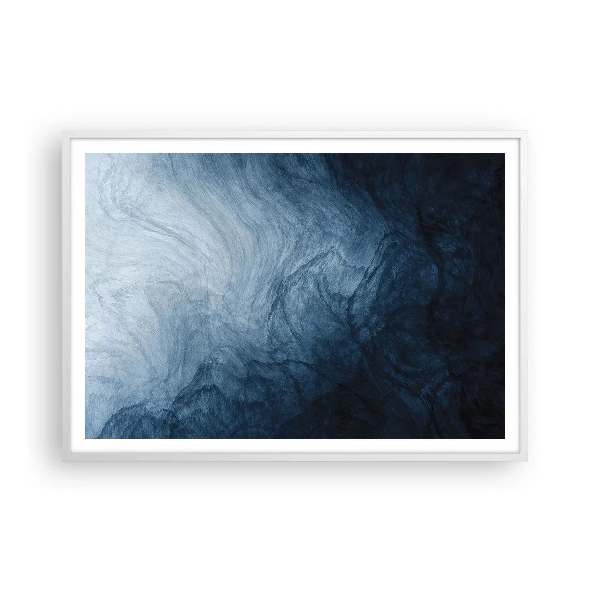 Affisch i vit ram - Nå djupt in - 100x70 cm