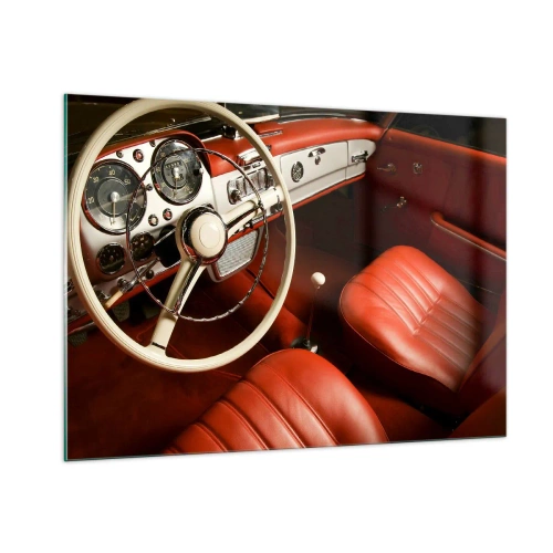 Glastavla - Bild på glas - Lyx i vintage stil - 100x70 cm