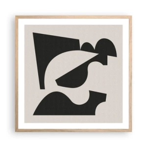 Affisch i ram av ljusek - För självmontering - 60x60 cm