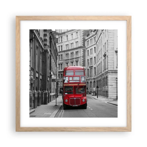 Affisch i ram av ljusek - Vardagen behöver inte vara grå - 40x40 cm