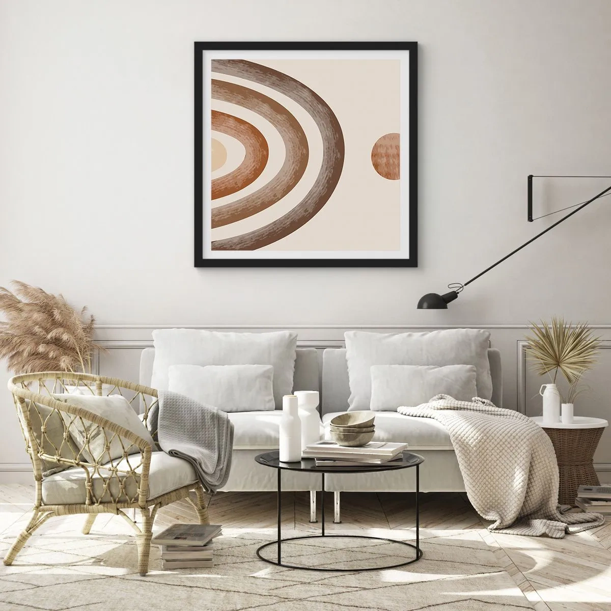 Affisch i svart ram - I den avlägsna galaxen - 40x40 cm