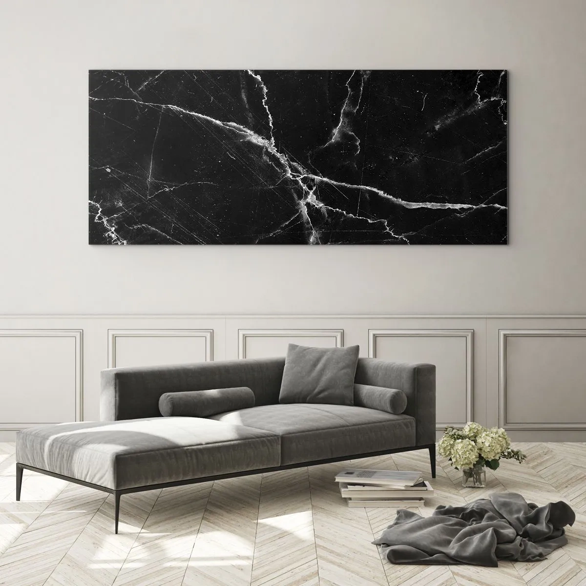 Glastavla - Bild på glas - Stenens hemliga liv - 100x40 cm