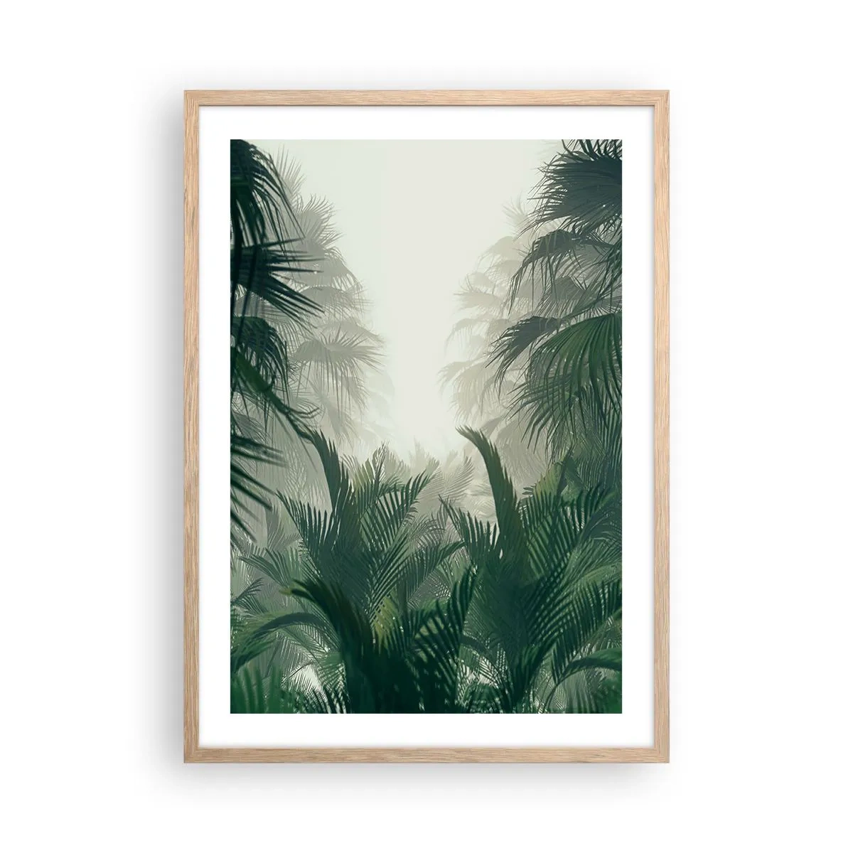 Affisch i ram av ljusek - Tropisk hemlighet - 50x70 cm