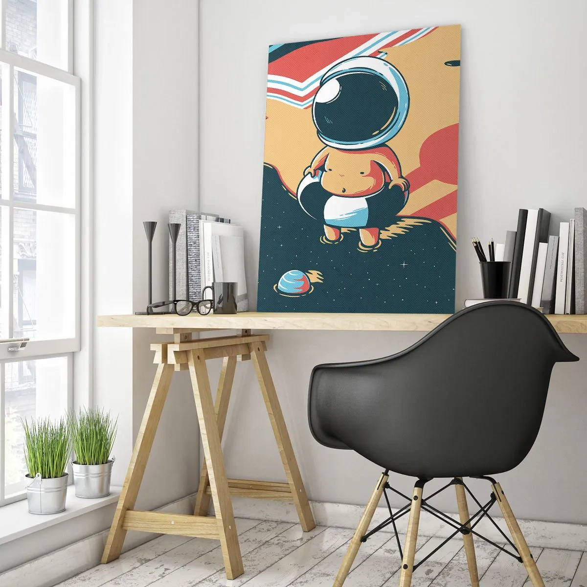 Glastavla - Bild på glas - Ur ett annat perspektiv - 70x100 cm