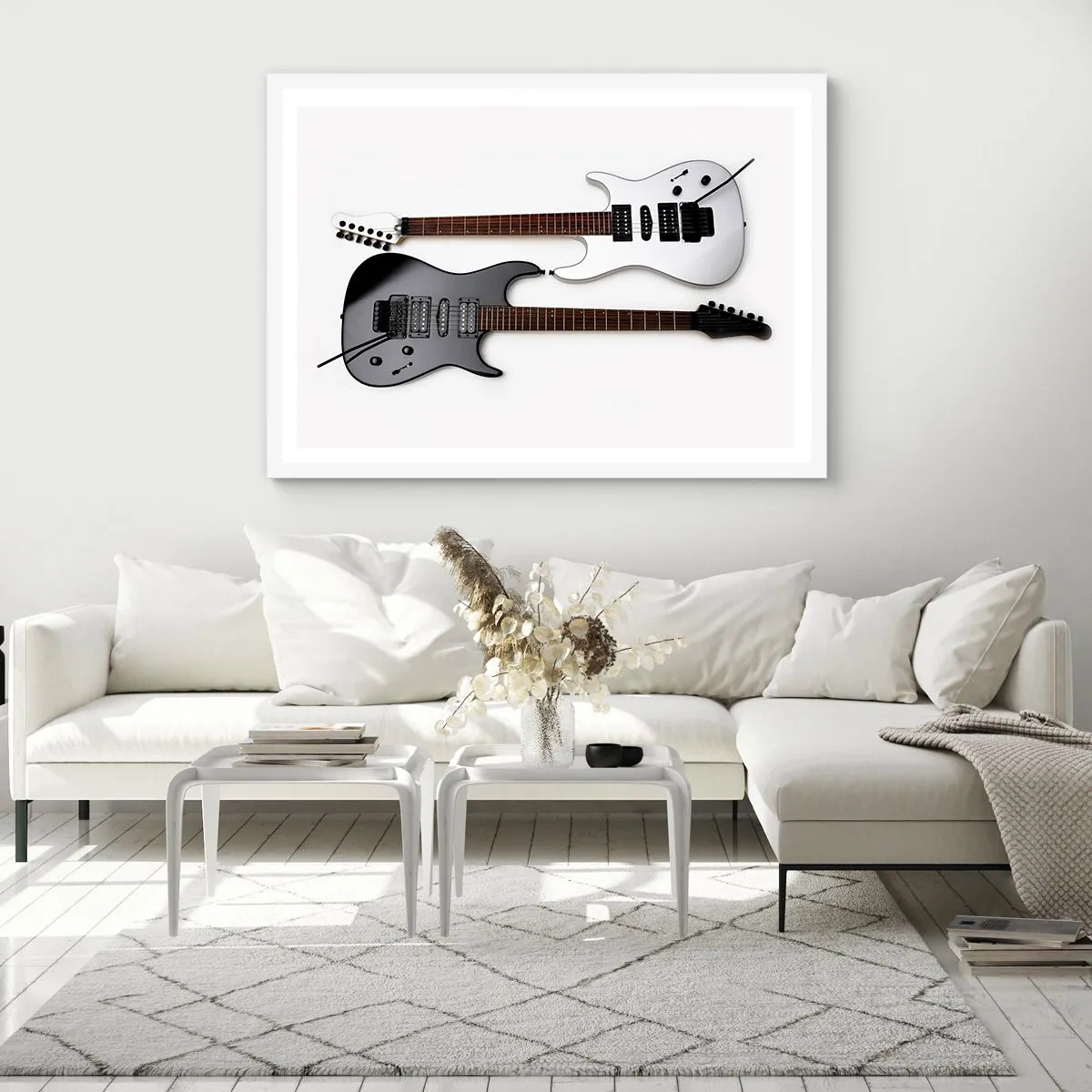 Affisch i vit ram - Formens harmoni - 40x30 cm