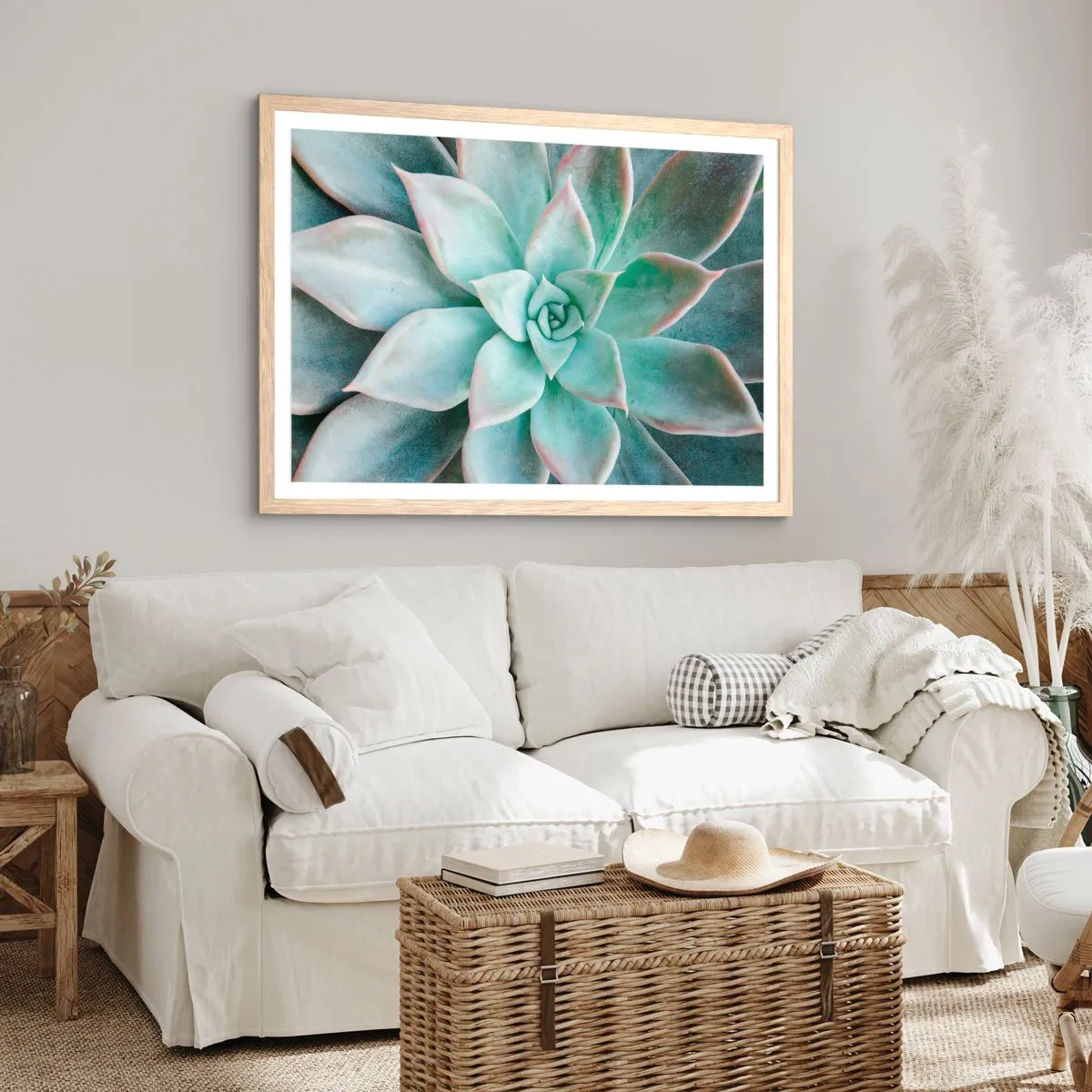 Affisch i ram av ljusek - Öknens hjärta - 50x40 cm