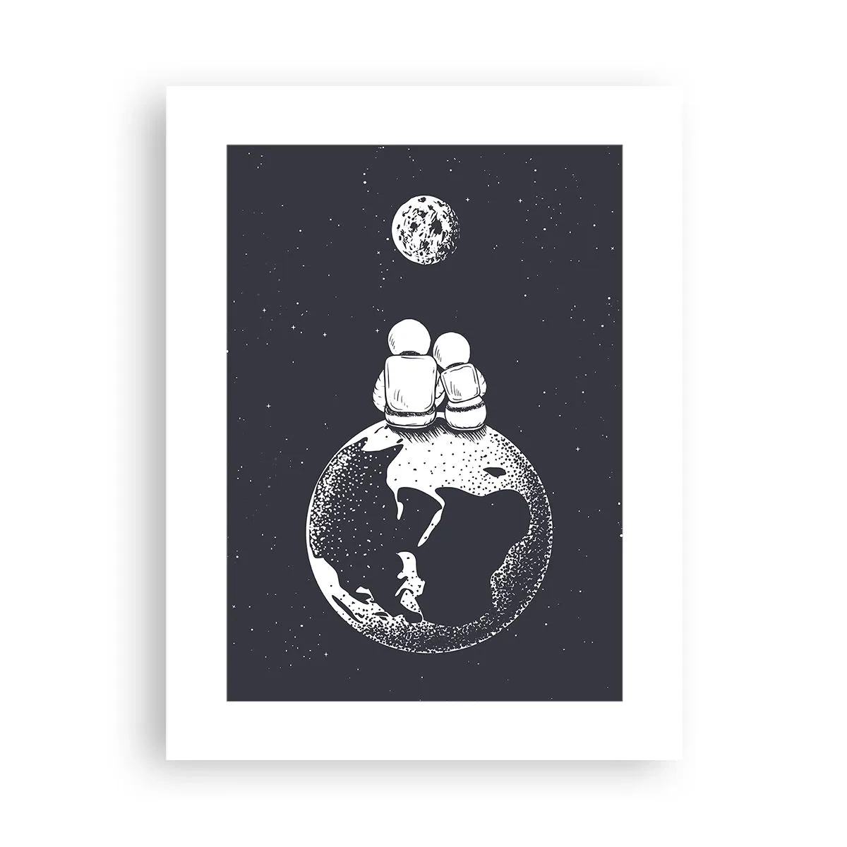 Affisch - En kosmisk kärlekshistoria - 30x40 cm