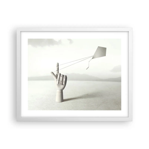 Affisch i vit ram - Test av styrka - 50x40 cm