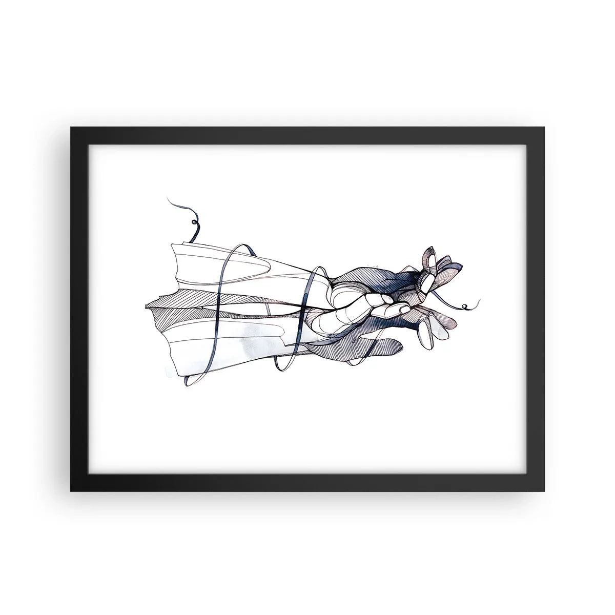 Affisch i svart ram - Smekningens studie - 40x30 cm