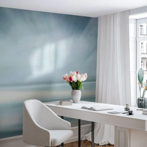 Fototapet Standard Eco - Fred hela vägen till horisonten - Ljus, Bit, Himmel - 150x105 cm